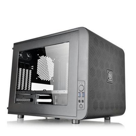 THERMALTAK TECHNOLOGY CO LTD Thermaltake CA-1D5-00S1WN-00 Extreme Micro ATX Cube Chassis - Black CA-1D5-00S1WN-00